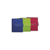 Pioneer Photo Albums Sewn Leatherette Cover Album with Embroidery Trim Strap Closure 5x7 (Assorted Colors)