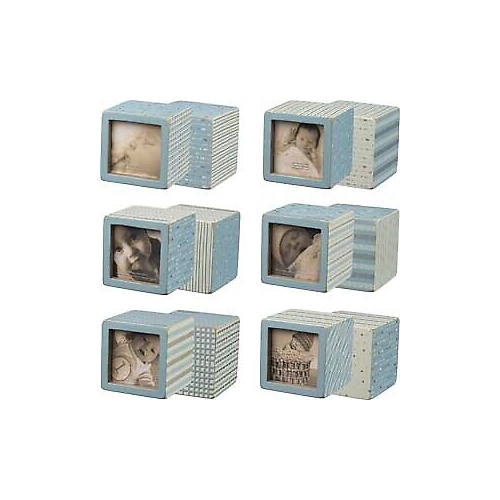 Primitives Photo Blocks Blue Set of 6