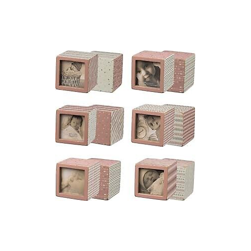 Primitives Photo Blocks Pink Set of 6