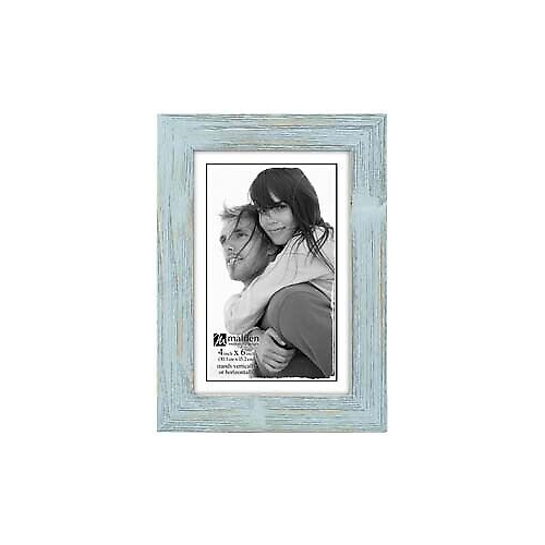 Malden 4x6 Sea Foam Blue Rough Line Frame
