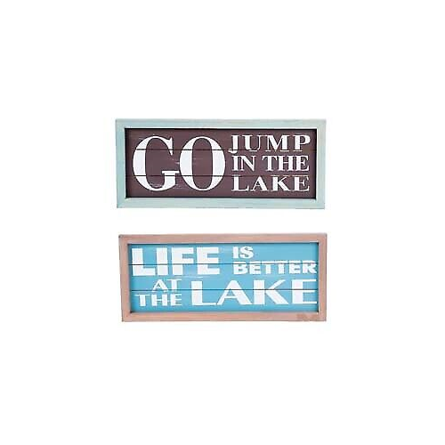 Beachcombers 2 Piece Lake Sayings Plaques