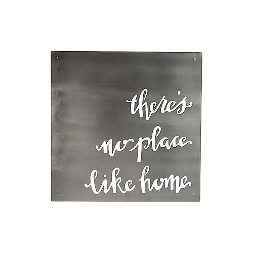 Primitives Like Home Cutout Metal Sign (Nickel)