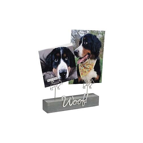 Malden Woof Distressed Expressions Clip Frame
