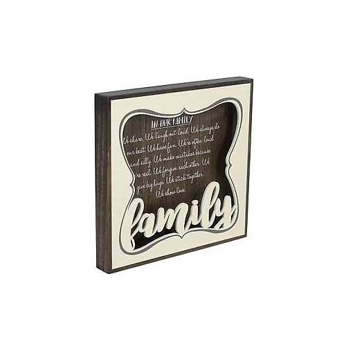 Malden Family Dimensional Sign 9x9