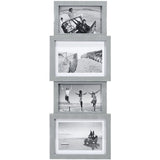 Malden 4-Opening 4x6/5x7 Panel Gray Frame 4x6