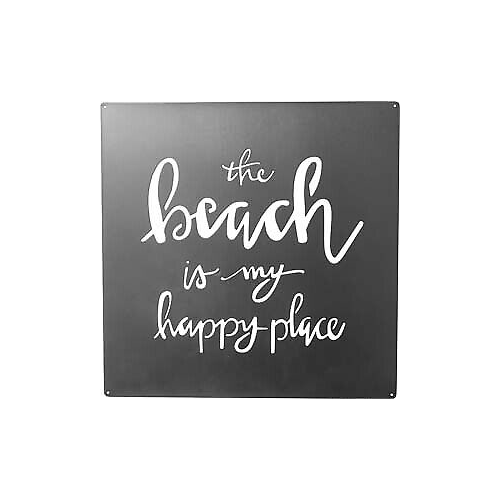 Primitives Metal Wall Art- Happy Place