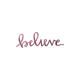Primtives Metal Cut Out Words - Believe