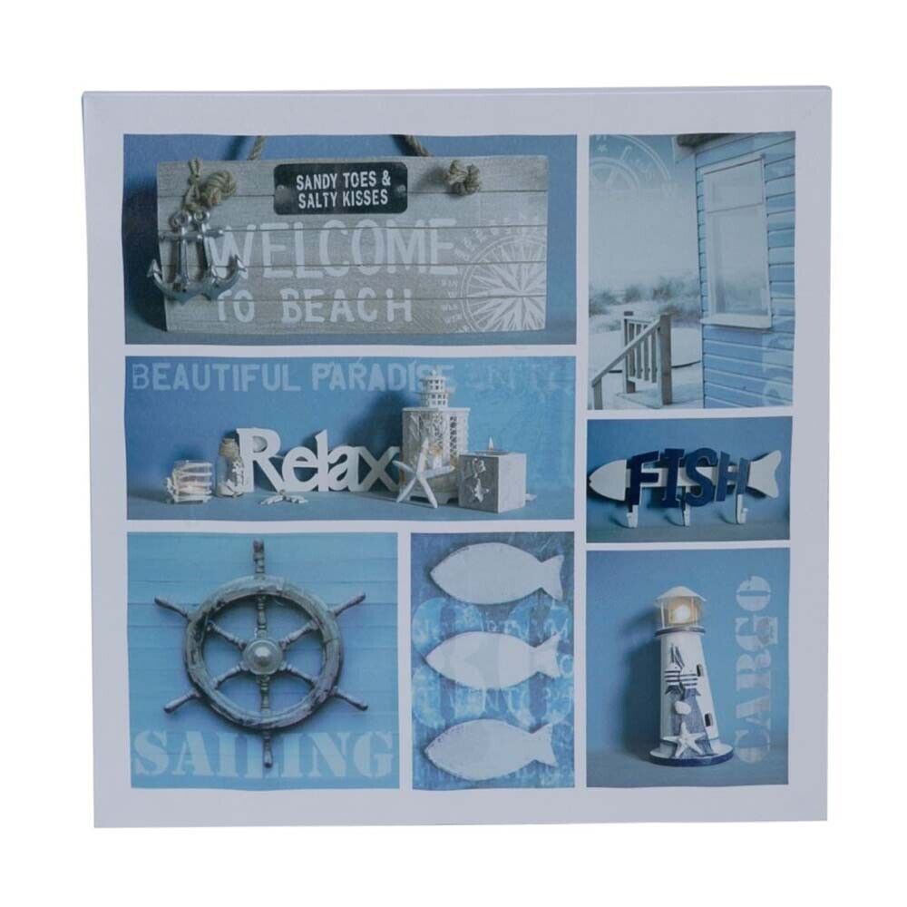 Beachcombers 7 Section Decor Canvas With LED