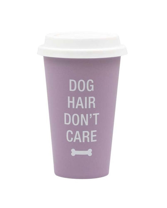 About Face Designs Dog Hair Don't Care Thermal Mug