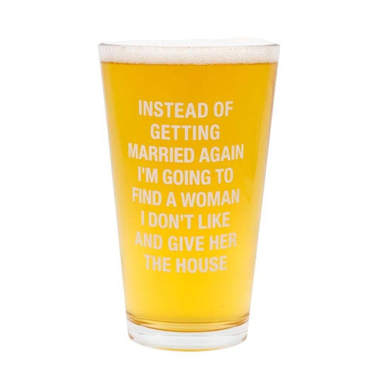 About Face Designs Give her the House Pint Glass