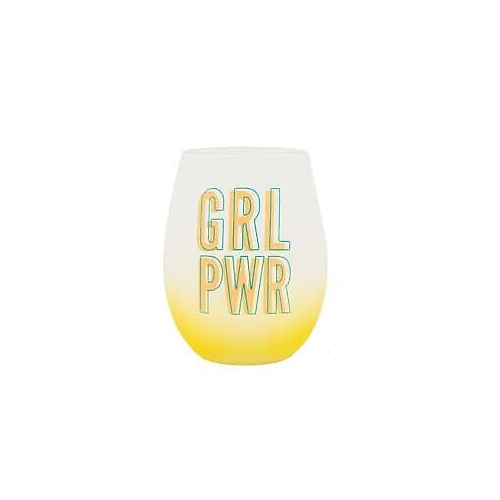 About Face Designs Wine Glass-Girl PWR