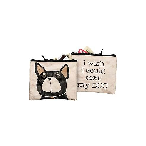 Primitives Zipper Wallet - Text My Dog