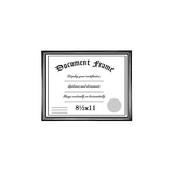 Malden Black with Silver 8.5x11 Frame