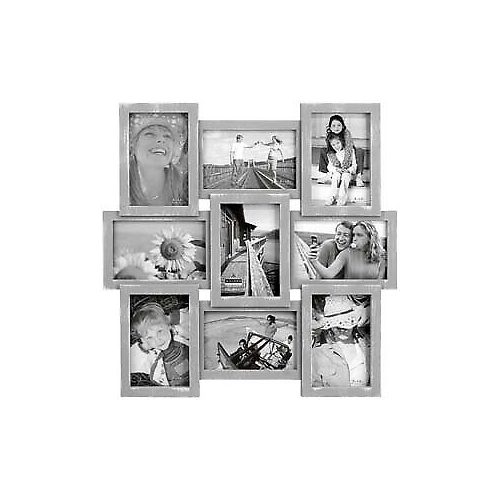 Malden Gray 9 Opening 4x6 Collage Frame