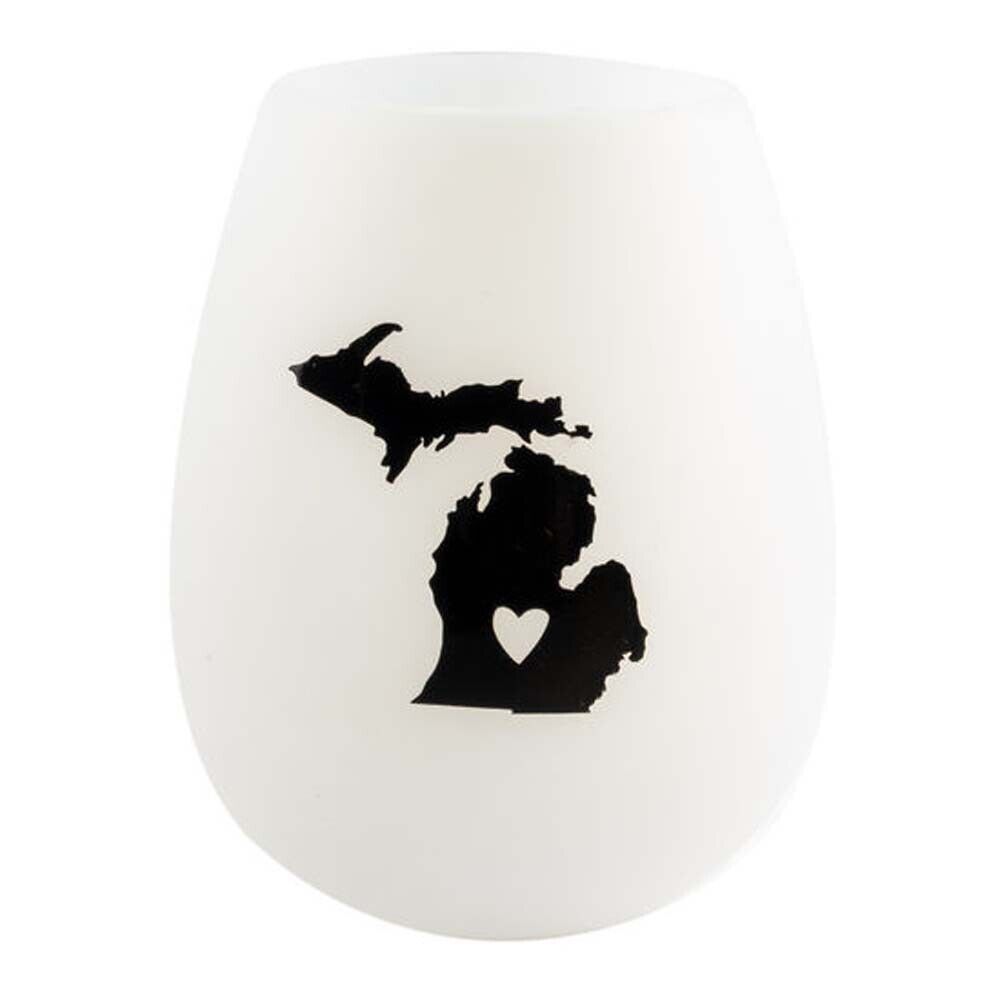 About Face Designs Michigan Silicone Wine Glass