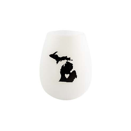 About Face Designs Michigan Silicone Wine Glass