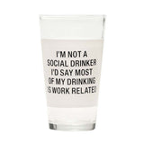 About Face Designs Work Related Pint Glass