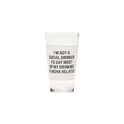 About Face Designs Work Related Pint Glass