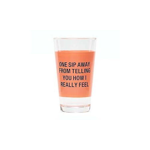 About Face Designs One Sip Away Pint Glass