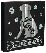 Malden Love is a 4 legged Word Galvanized Sign