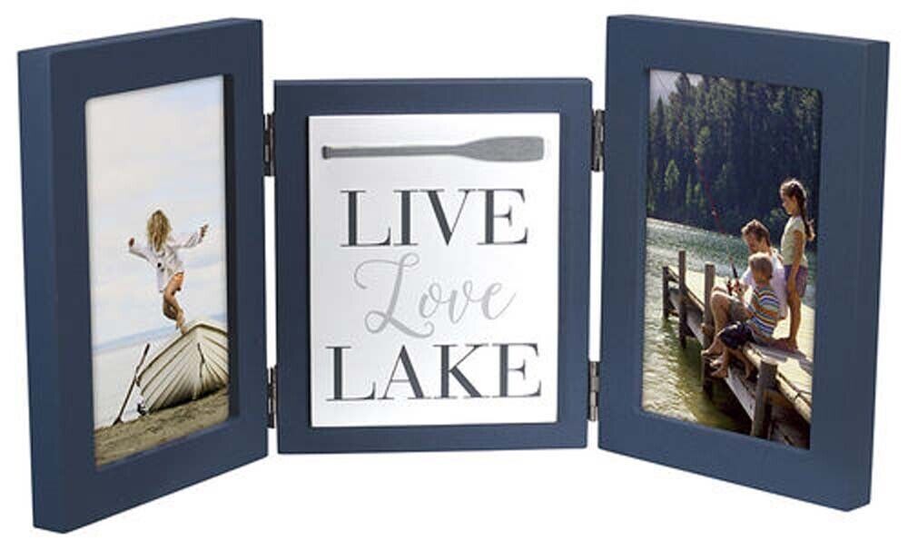 Malden Live Love Lake Tri-Fold Frame