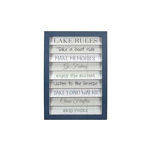 Malden Lake Rules Shutter Sign