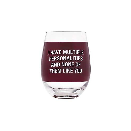 About Face Designs Personalities Wine Glass