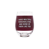 About Face Designs Personalities Wine Glass