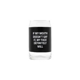 About Face Designs My Face Beer Can Glass
