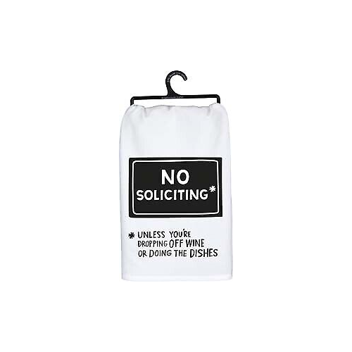 Primitives Dish Towel - No Soliciting