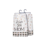 Primitives Dish Towel - I Love You Mom