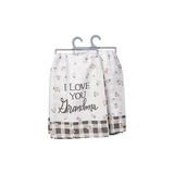 Primitives Dish Towel - I Love You Grandma