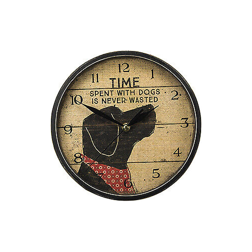 Primitives Clock - Time Spent With Dogs Is Never Wasted