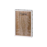 Primitives Inset Box Sign - Home My Soul Is Reborn