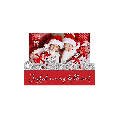 Malden 4x6 Our Christmas Glitter Frame