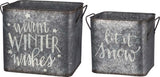 Primitives Bin Set - Let It Snow, Warm Winter Wishes