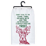 Primitives Dish Towel - Dog Tree