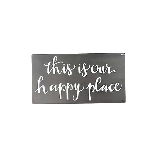 Primitives Metal Wall Art - Happy Place
