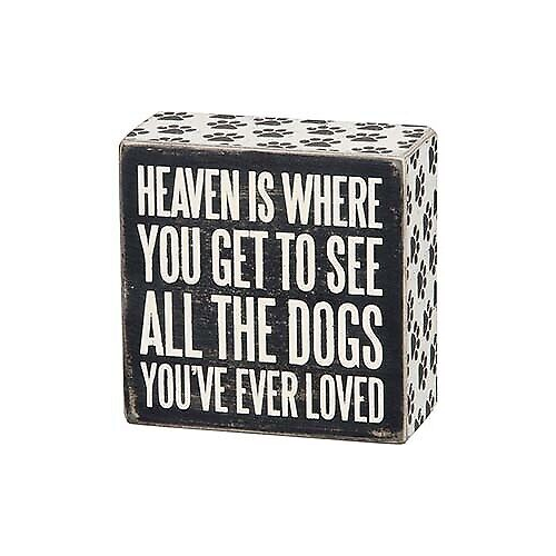 Primitives Box Sign - All The Dogs