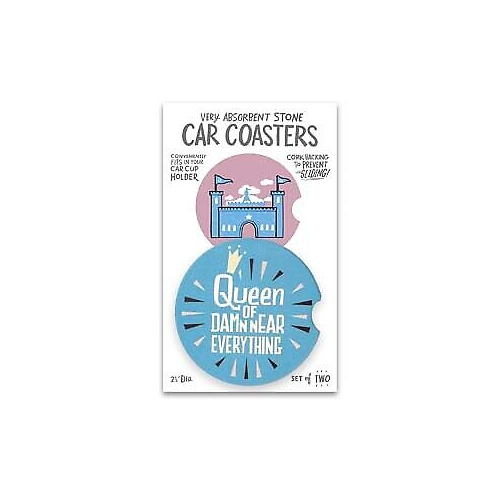Primitives Car Coasters - Queen Of Everything