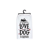 Primitives Dish Towel - Dog & A Beer