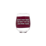 About Face Designs Drink Again Wine Glass