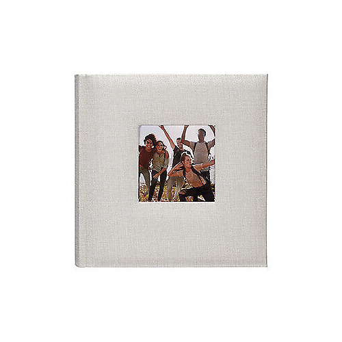 Malden 2-Up Gray Fabric Post bound Album