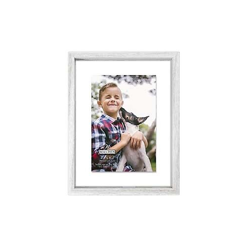 Malden 5x7/7x9 Distressed White Tabletop Float Frame