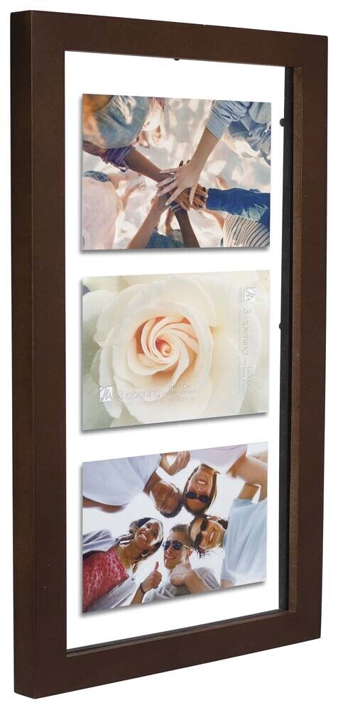 Malden 3-Op. Walnut Float 8X16 Frame