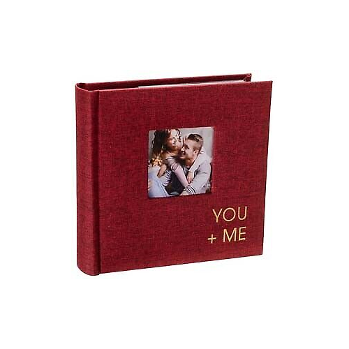Malden 1-Up You and Me Red Fabric Album