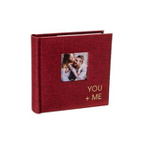 Malden 1-Up You and Me Red Fabric Album