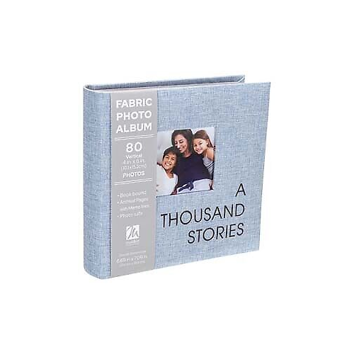 Malden 1-Up Thousand Stories Blue Fabric Album