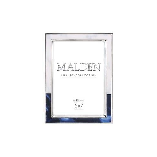 Malden 5x7 Blue & White Marbled Metal Frame