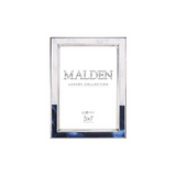 Malden 5x7 Blue & White Marbled Metal Frame
